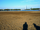 空と海と砂浜の無料フリー写真素材